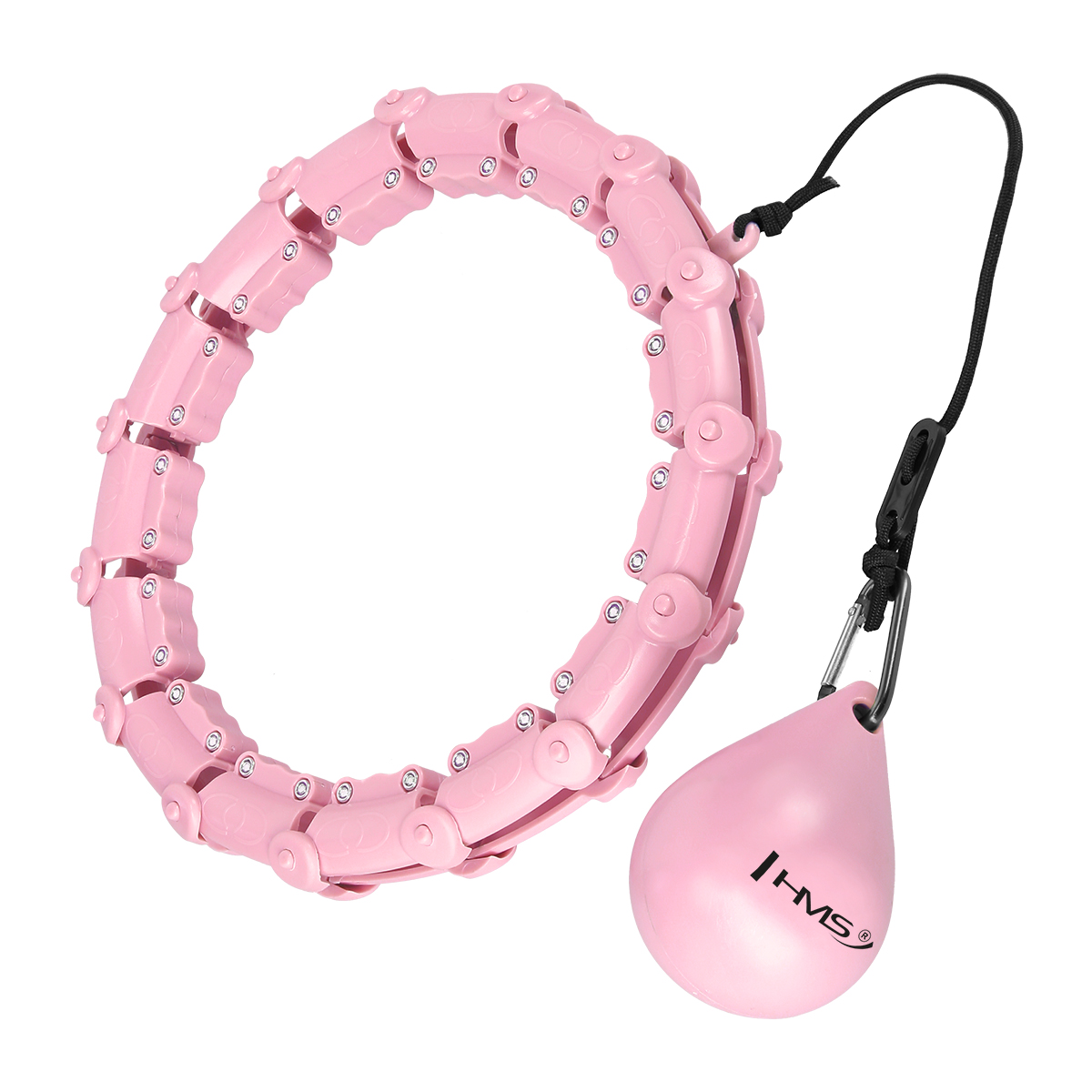 Oem Hhw11 Plus-Size-Hula-Hoop-Reifen, Hellrosa Mit Nieten Und Hms-Gewicht 5907695553529