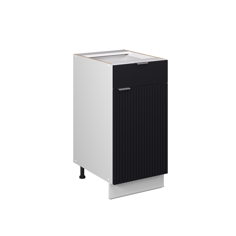 Mobile Base Per Lavello piano Cottura Fame line, Nero Rigato, 40 Cm...