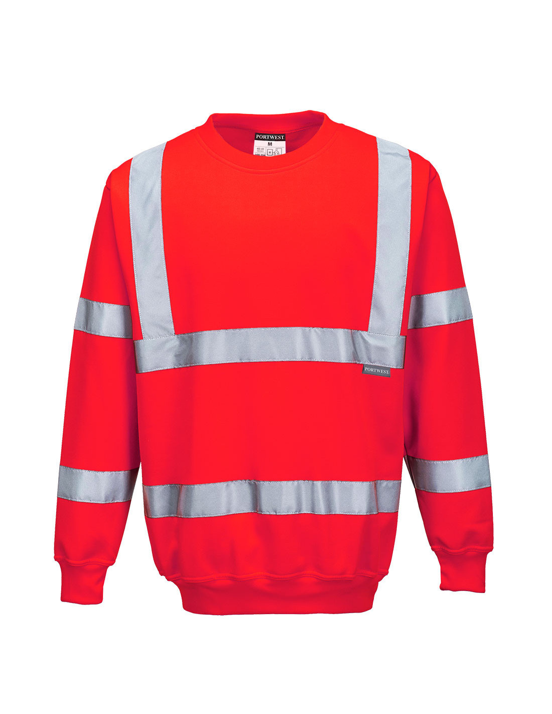 Portwest Herren Rot Hochsicht-Sweatshirt L - Bild 3