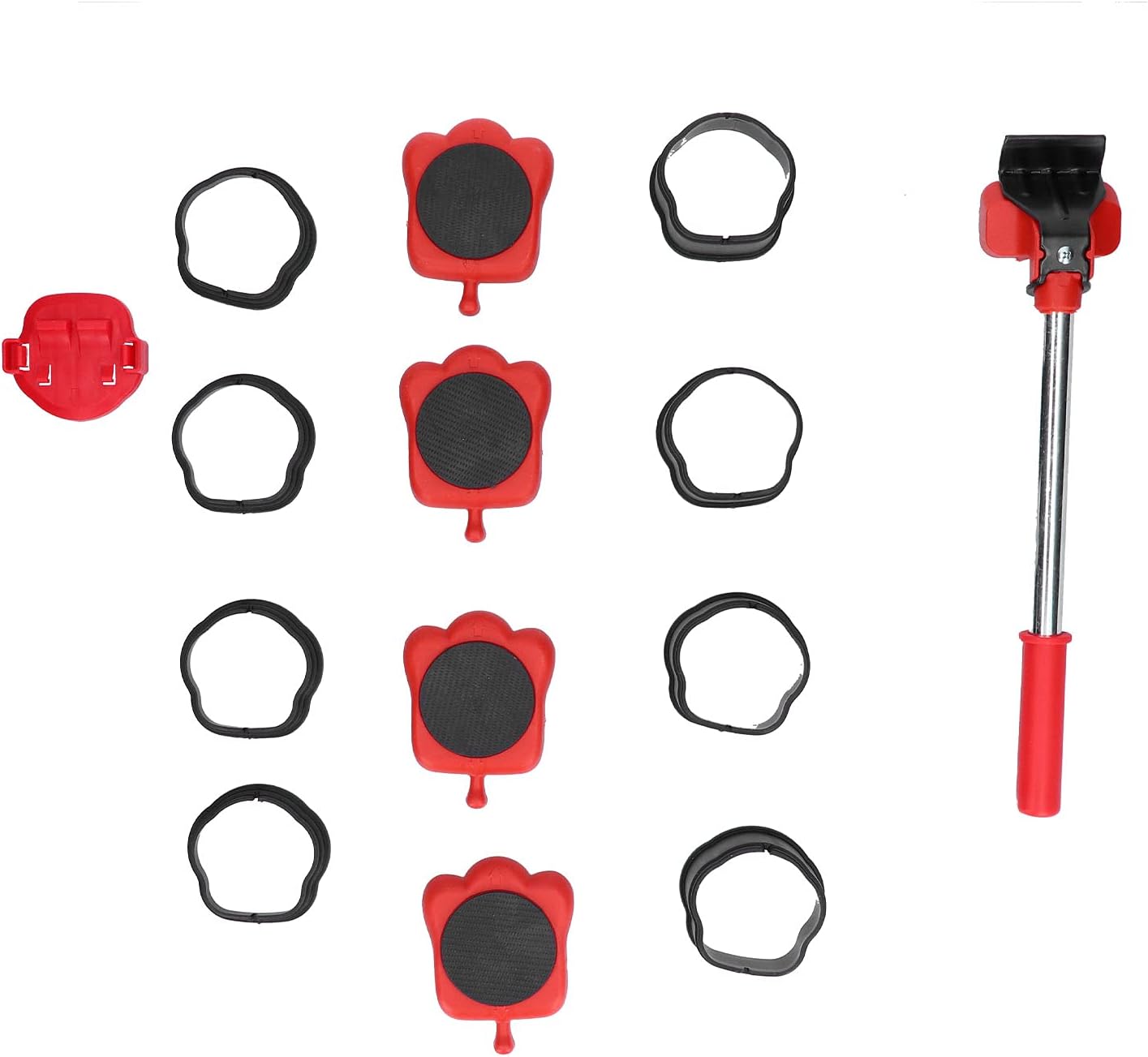 Monte-meubles mobile sur roues en fer A3 et ABS, charge 150 kg, lot de 13