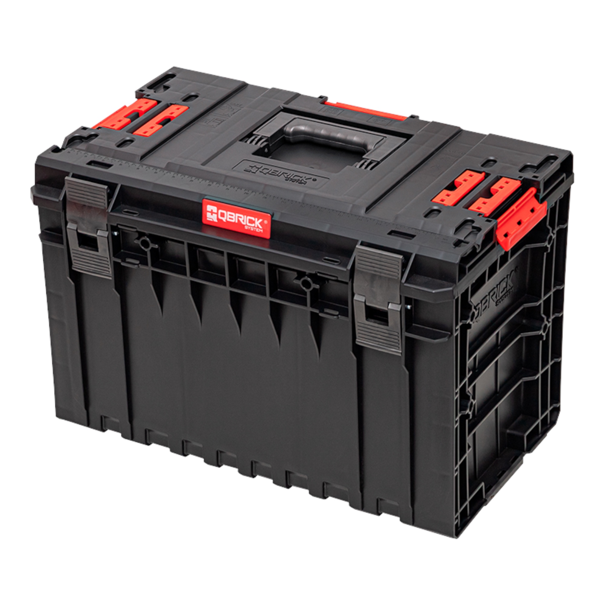 Qbrick Schwarz System One 450 2.0 Vario Werkzeugkoffer 585 X 385 X 420 Mm 52 L Stapelbar Ip66