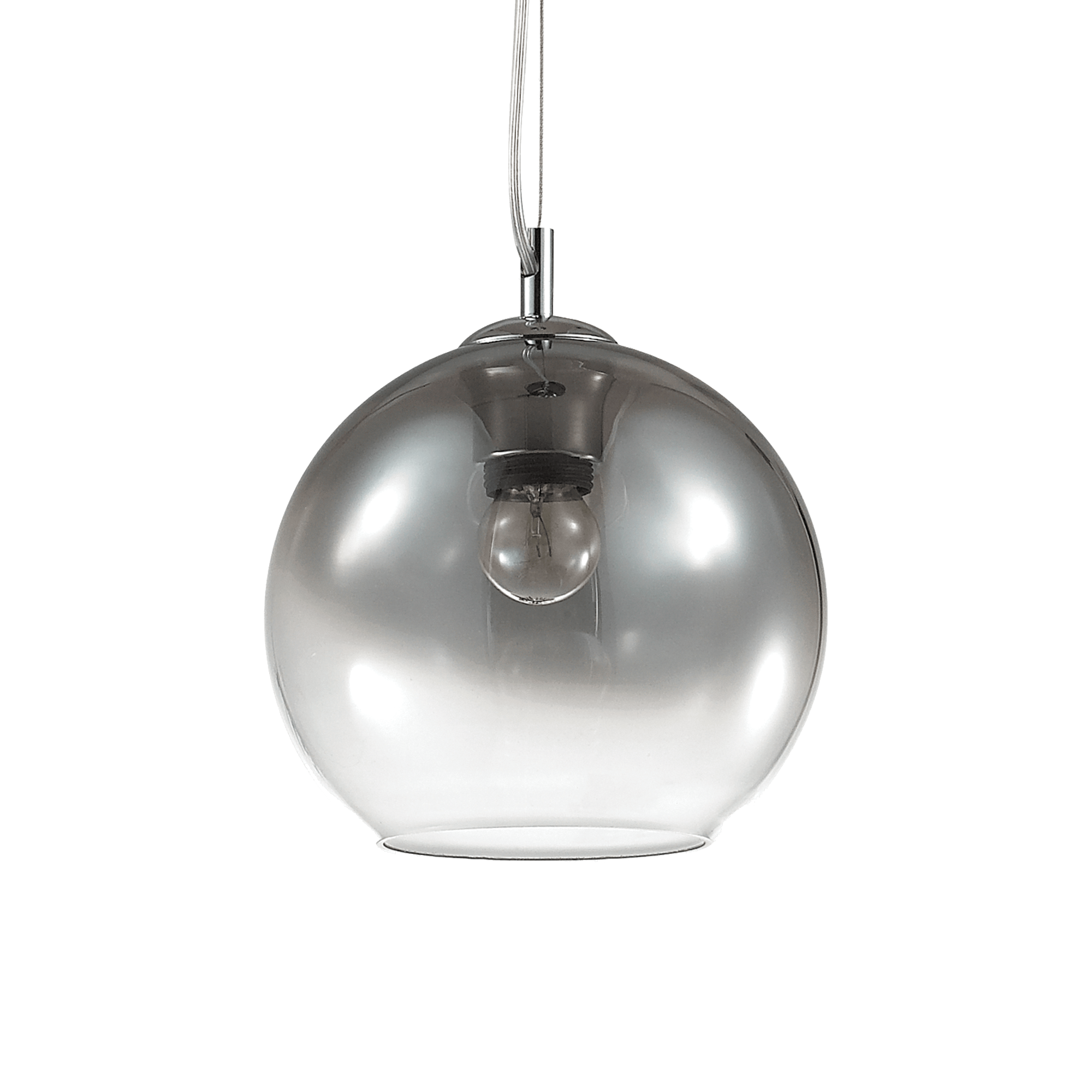 Ideal Lux Discovery Fade - 1 Light Large Globe Deckenanhänger Chrom, E27