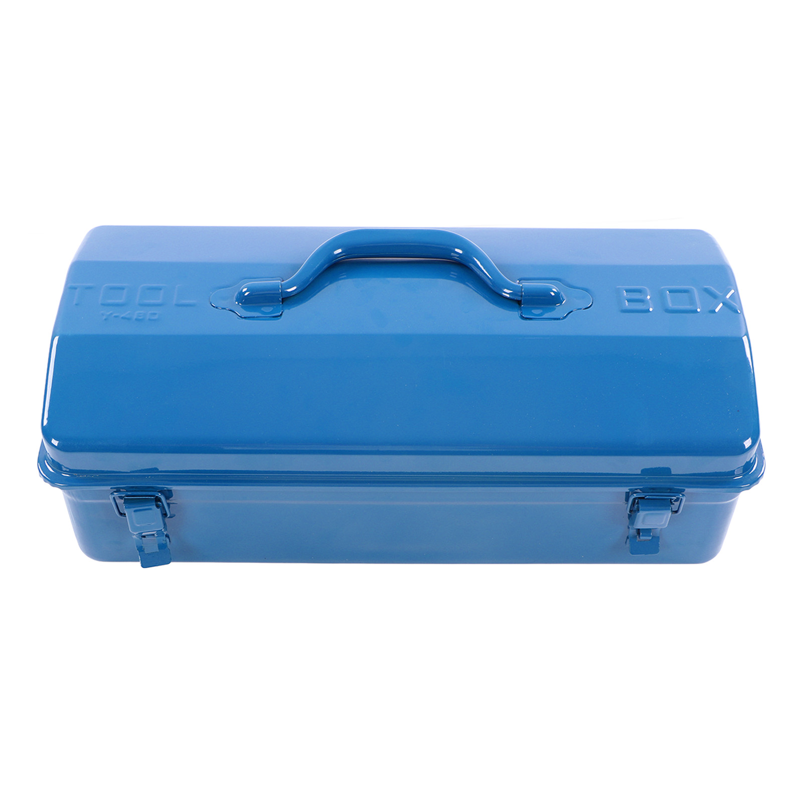 Boîte à outils spacieuse en fer avec serrure et poignée, 435 x 210 x 150 mm
