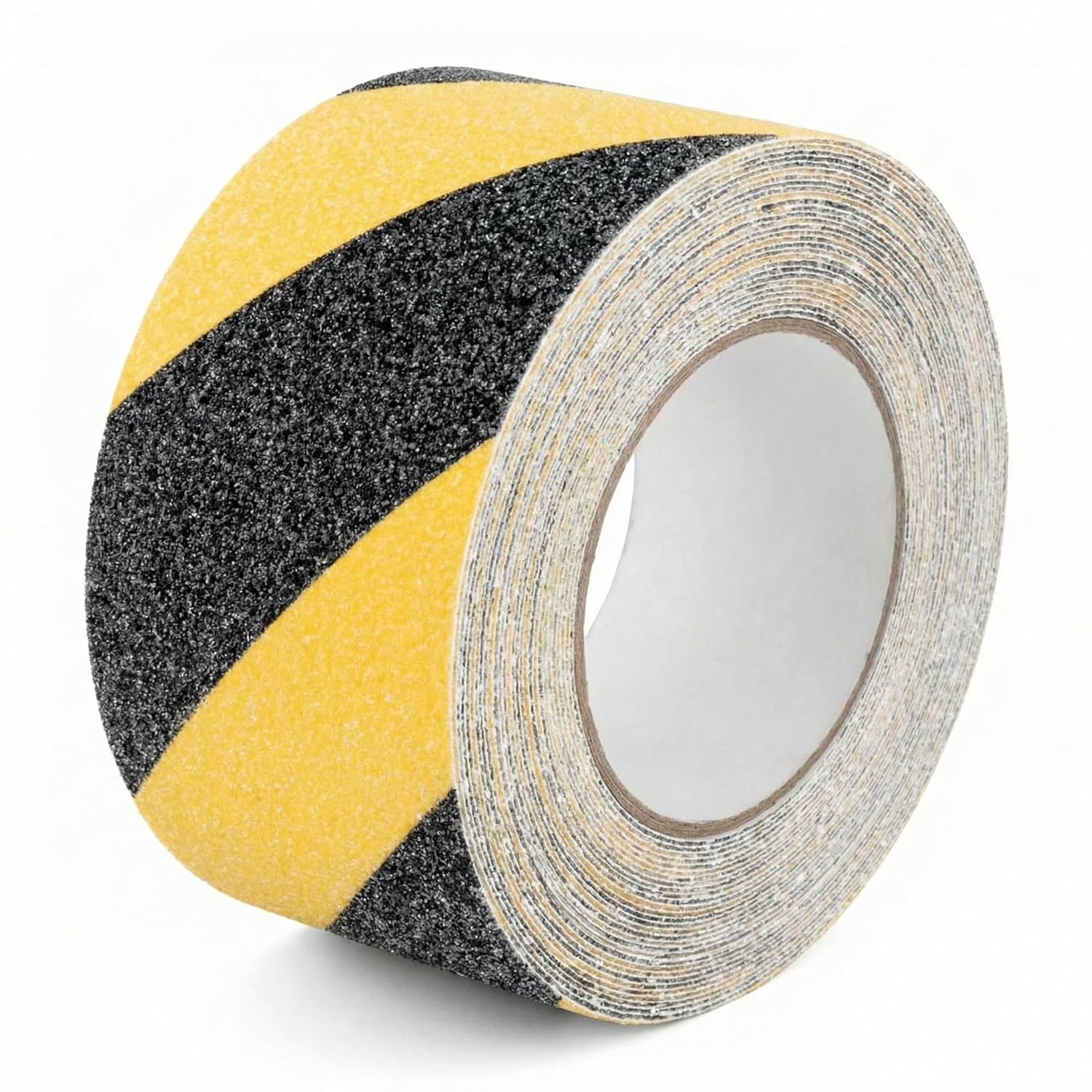 Ruban adhésif antidérapant noir et jaune, 100 mm x 10 m, PVC