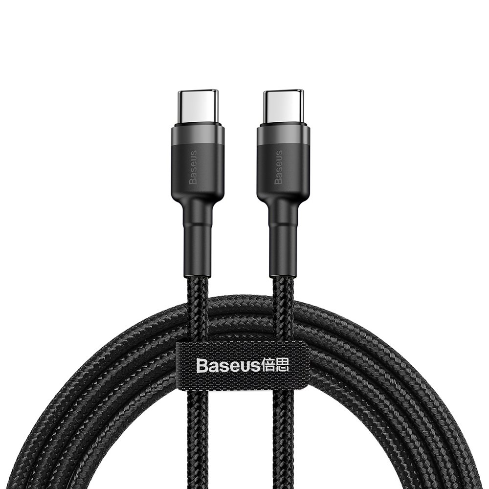 Baseus Schwarz Cafule Usb-C Auf Usb-C Kabel 60W 1M | | Nylon - Bild 9