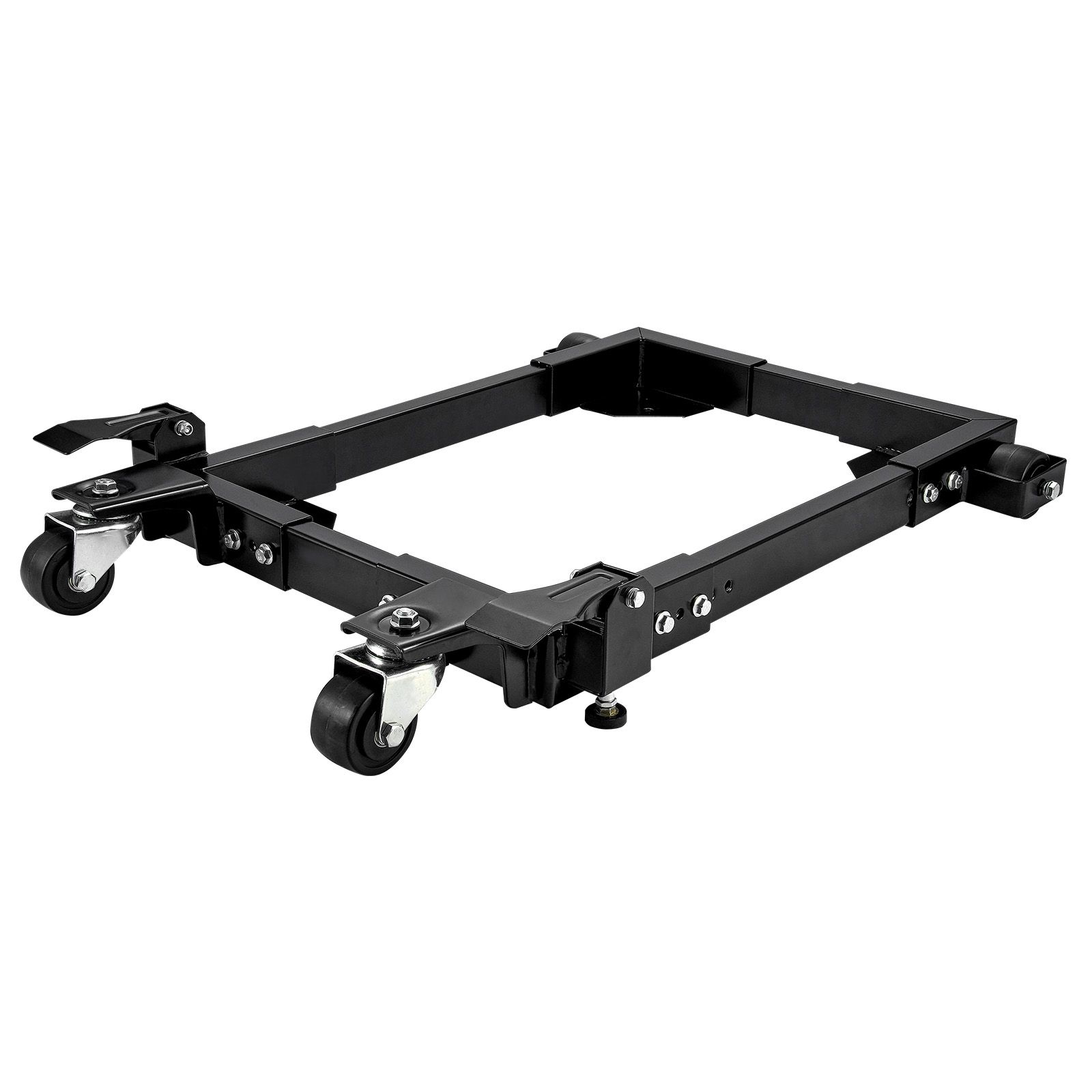 Base mobile réglable pour machine, acier Q235, charge 680 kg, roulettes pivotantes verrouillables