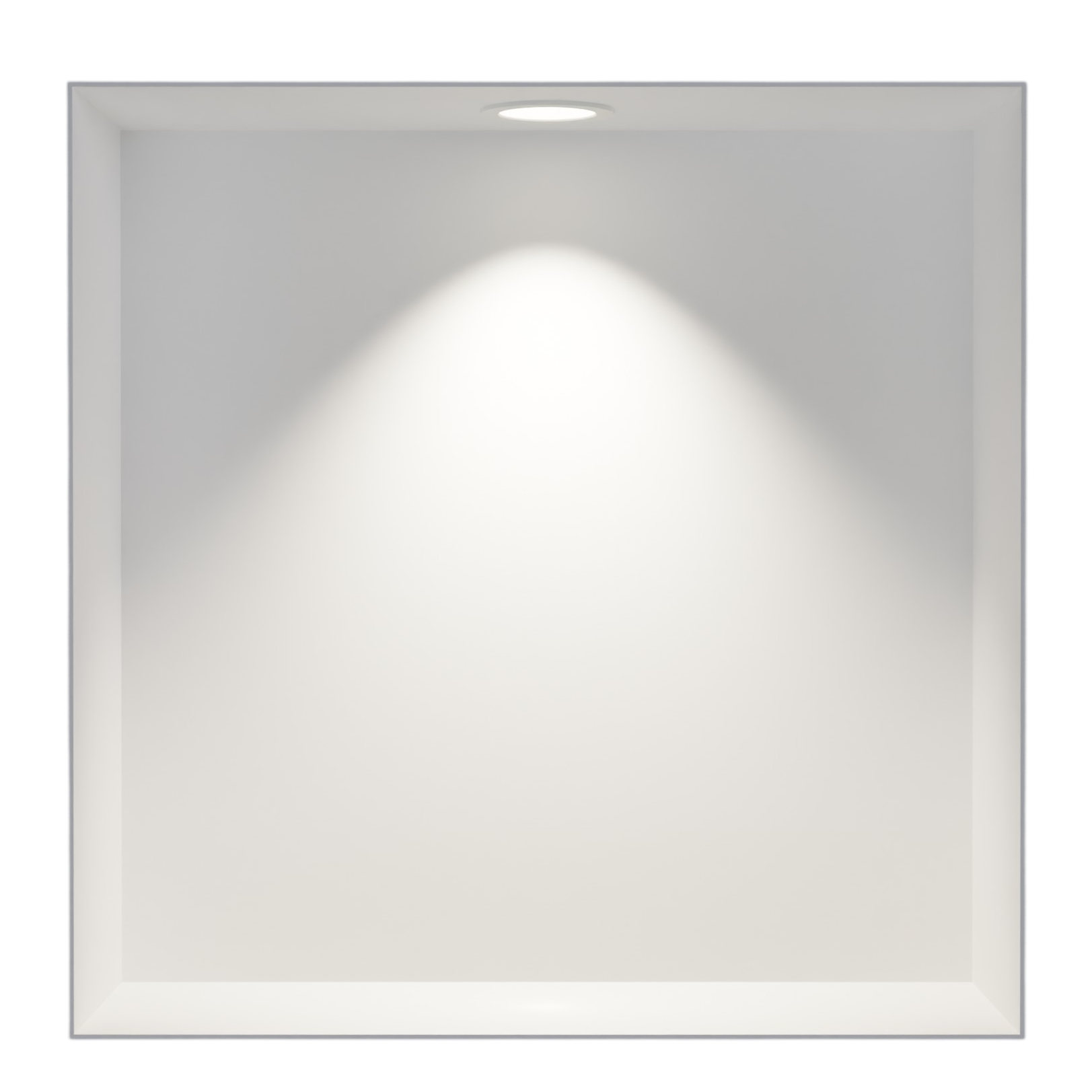 Niche Murale Douche Acier Inox + Spot Led
