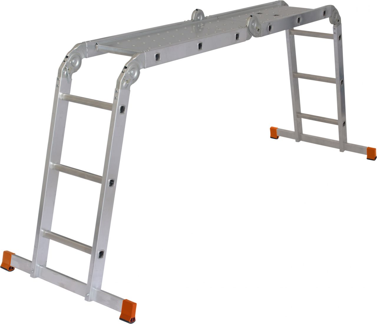 Krause Aluminium-Sprossen-Gelenkleiter CORDA Globus 4,40 m - Image 2