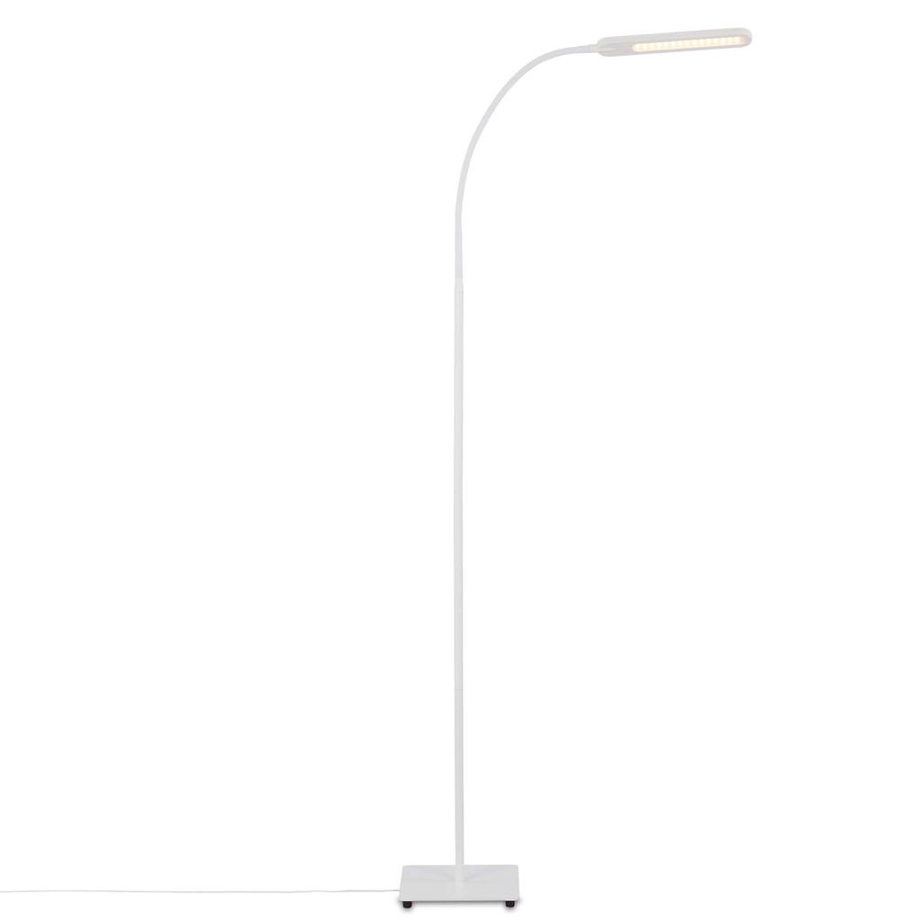 Ner Servo Led Stehlampe, Touchfunktion, Cct Farbtemperatursteuerung, Dimmbar, Schwenkbar, Weiß, 20,8 X 20,8 X 183 Cm - Brilo