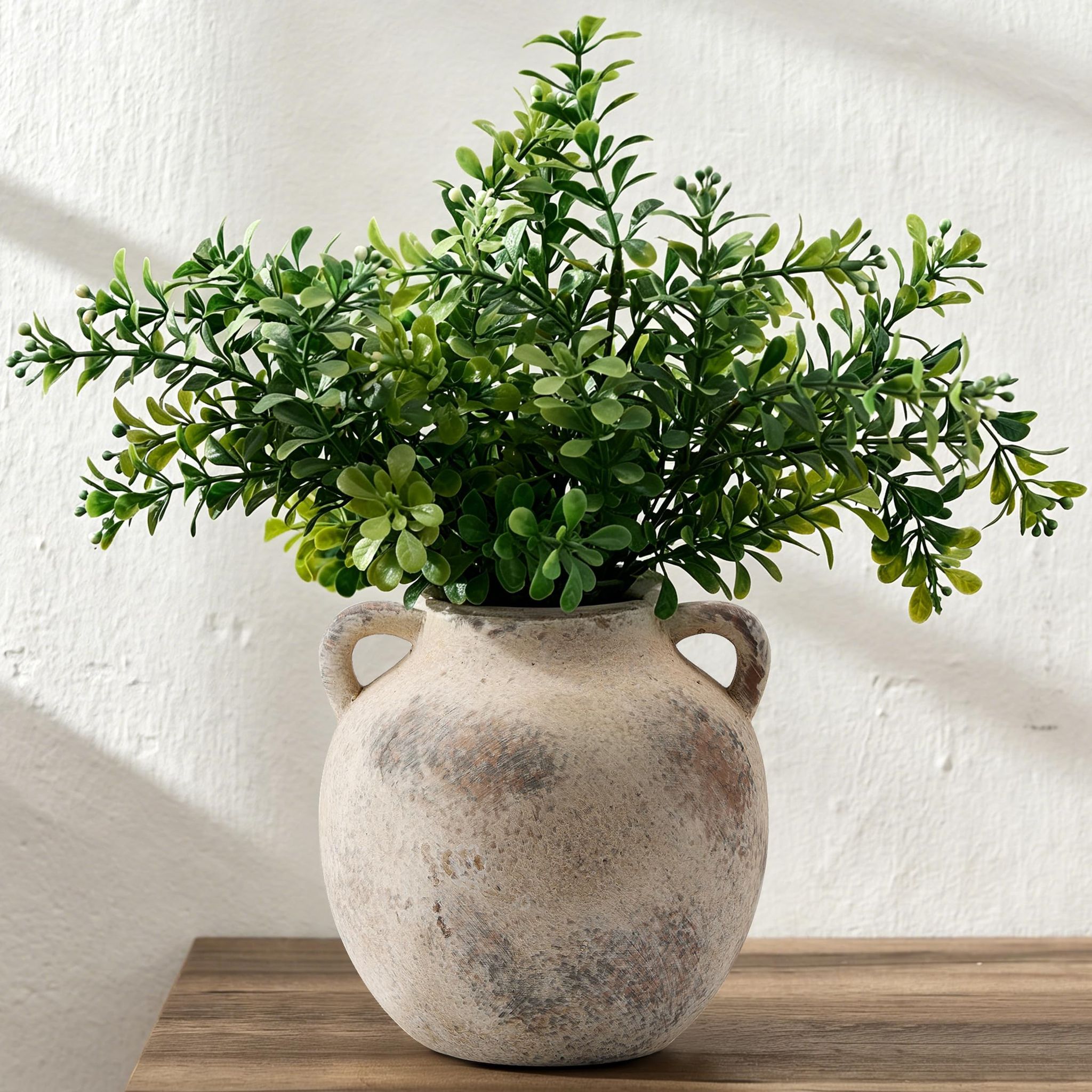 Vase En Argile Et Céramique Avec Anses — Vase Décoratif De Style