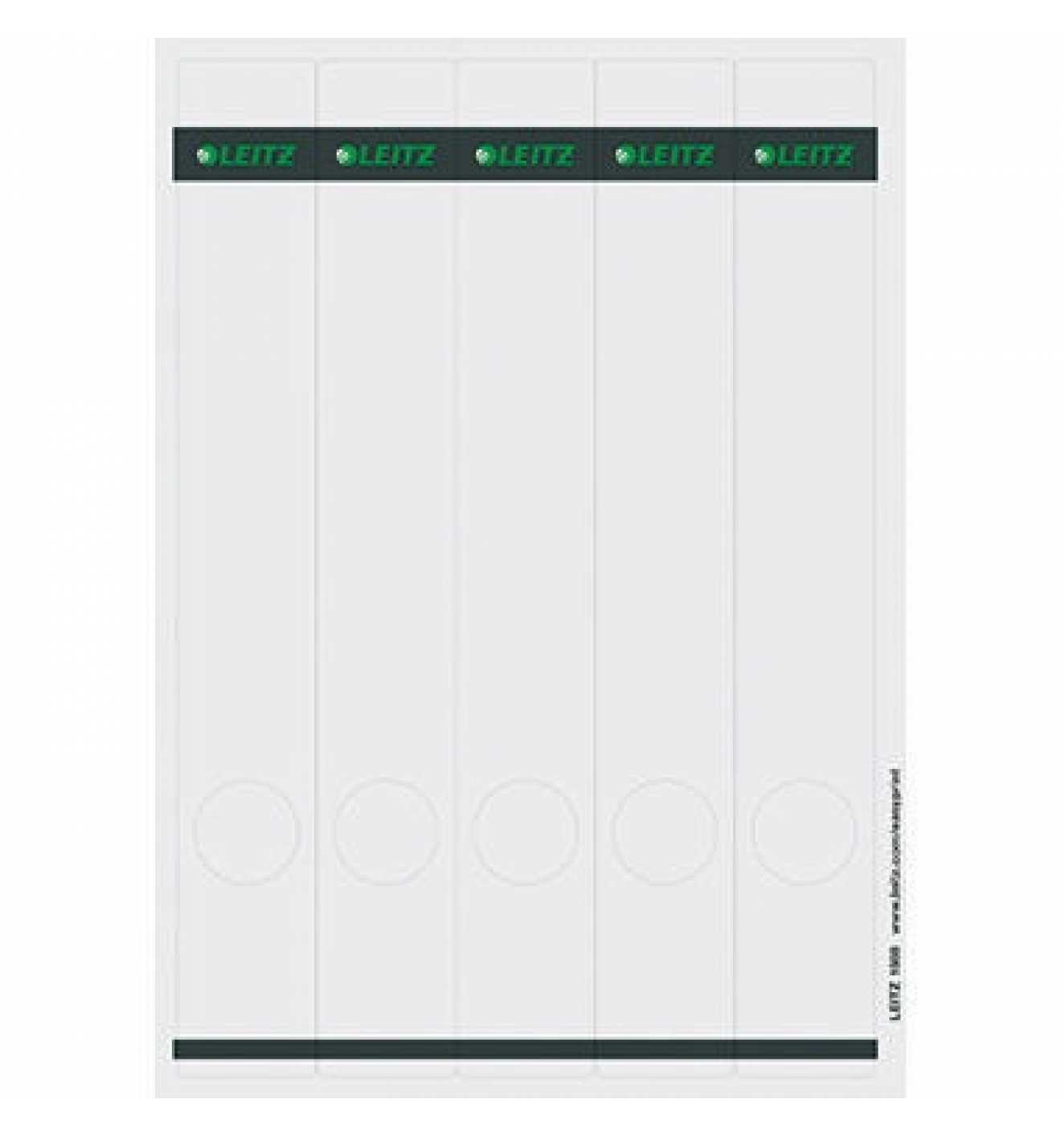 LEITZ Rückenschilder lang 50 mm hellgrau PC-beschriftbar selbstklebend 125 St. - Image 9