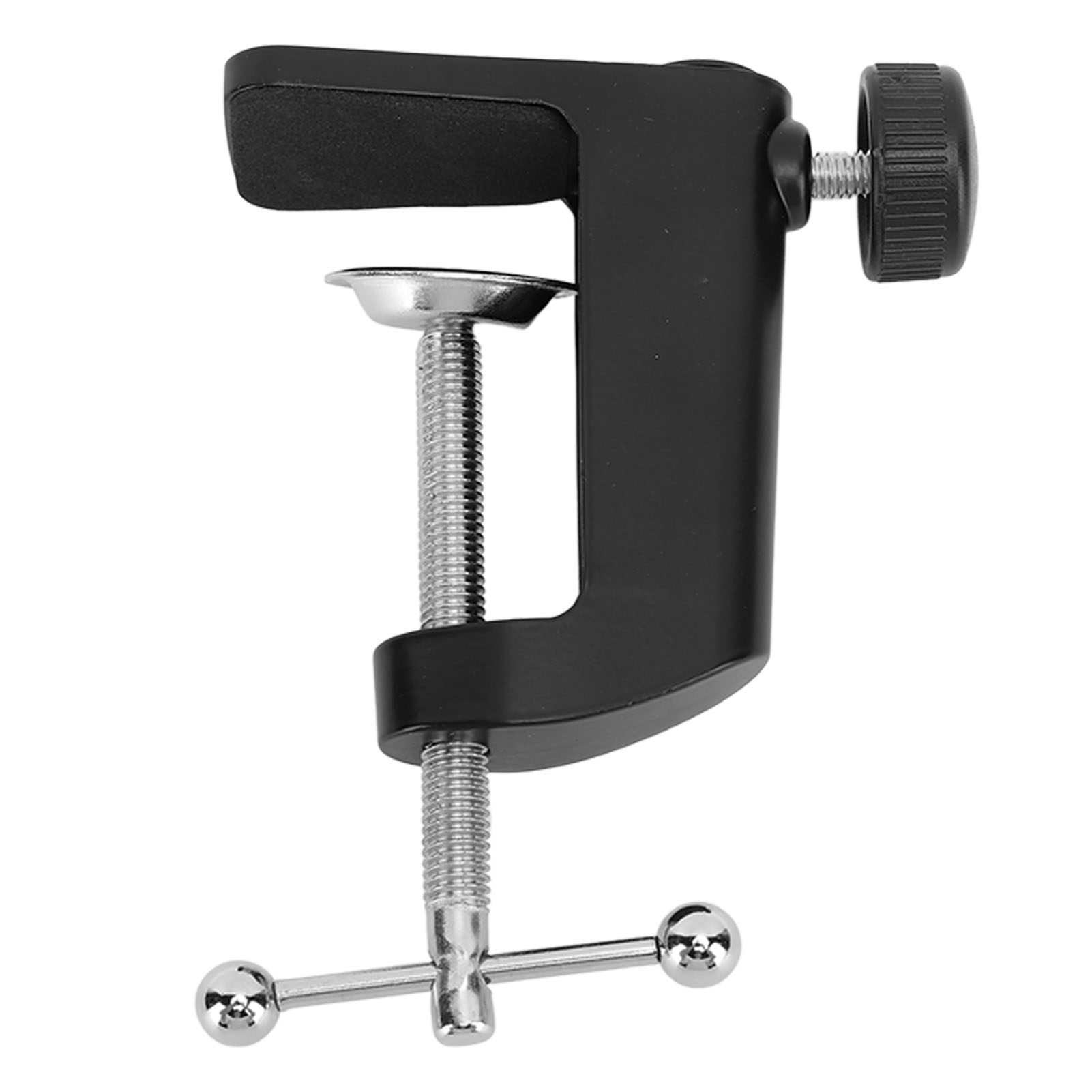 Pince en C aluminium noir 61 mm pour lampe de bureau et étau de montage sur table