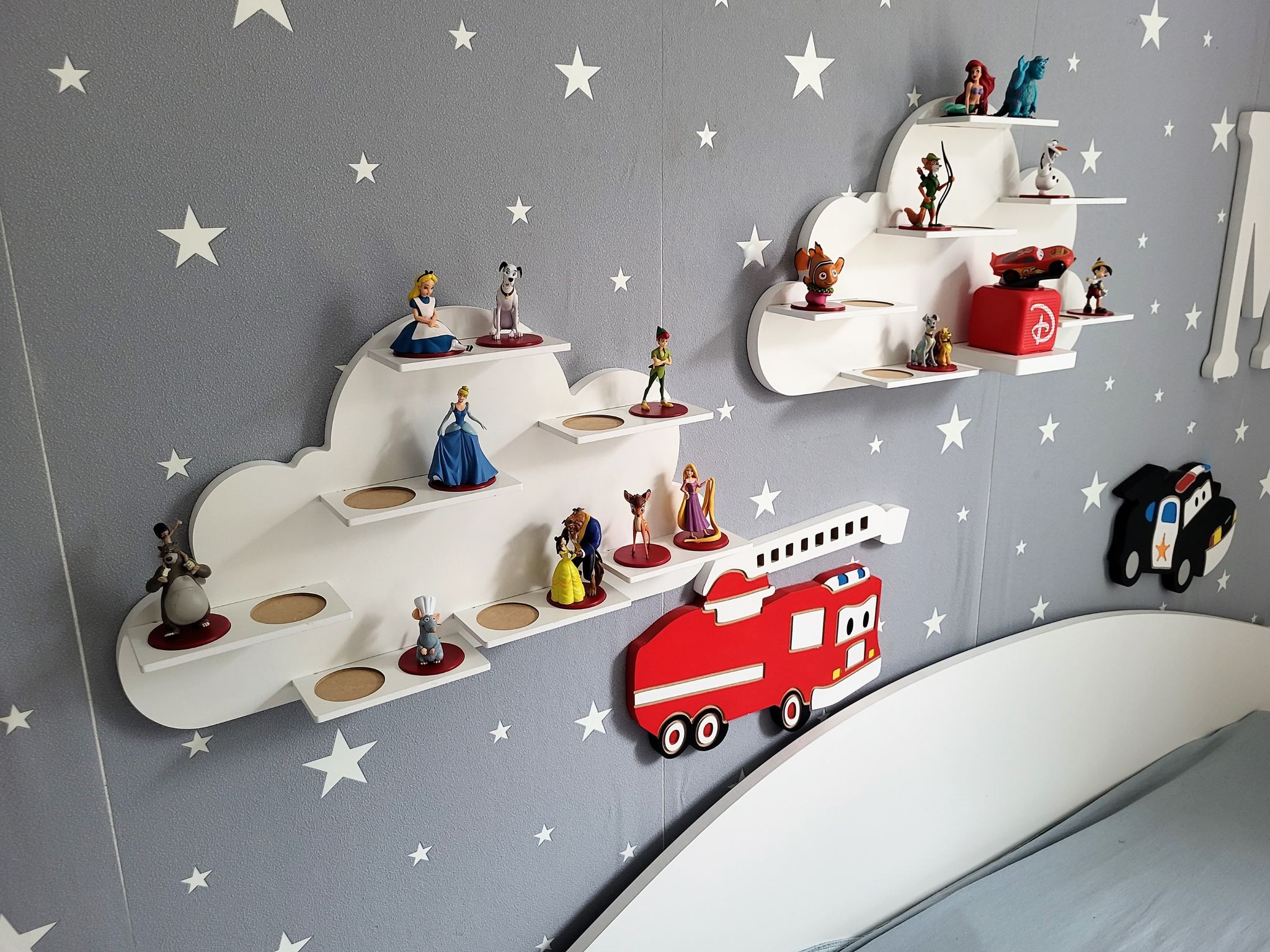 Ensemble D'Étagères Pour Figurines Audio Disney