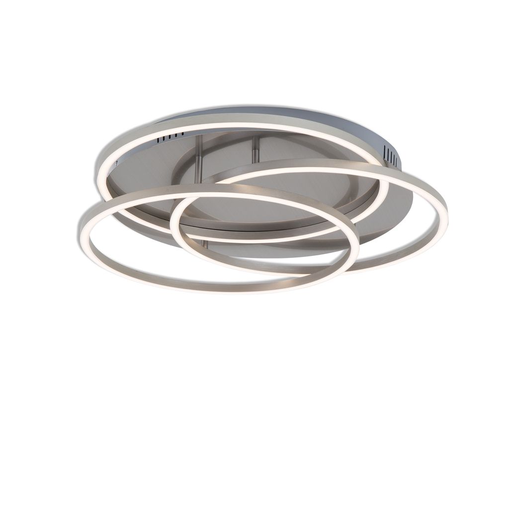 Briloner - Led Deckenleuchte Dimmbar Memoryfunktion 56 W Silber Metall-kunststoff