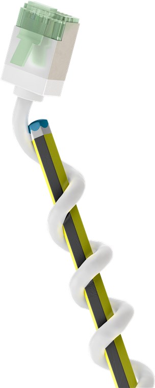 Câble de raccordement ultrafin Cat.8.1 slim, U/FTP