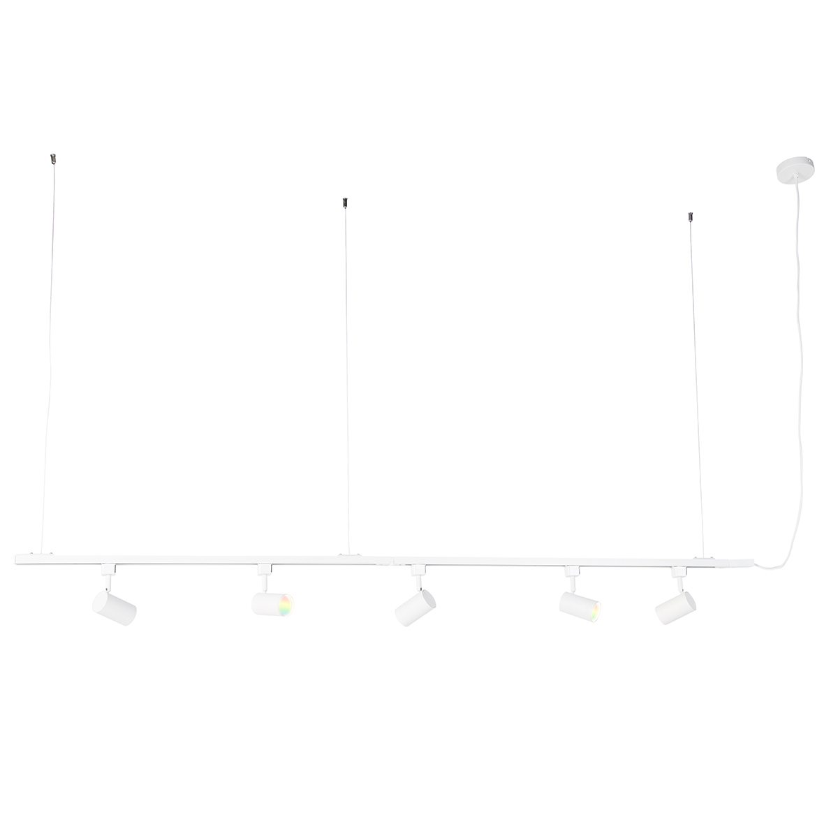 Qazqa Smart Track Lighting System White 1-phase Incl. 5 Wifi Gu10 - Iconic Jeana