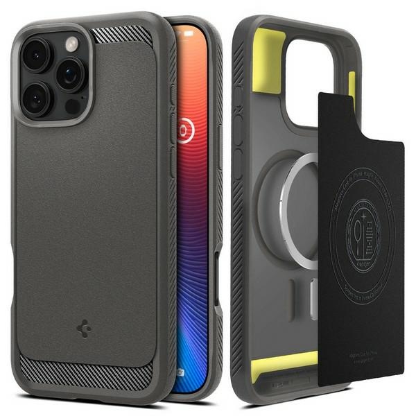Spigen Rugged Armor MagSafe - gray - iPhone 16 Pro Max - Bild 4