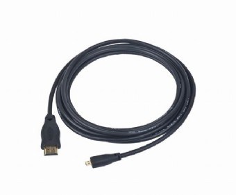 Gembird HDMI (Typ A) — micro HDMI (Typ D) (1.80 m), Videokabel, Schwarz - Bild 3