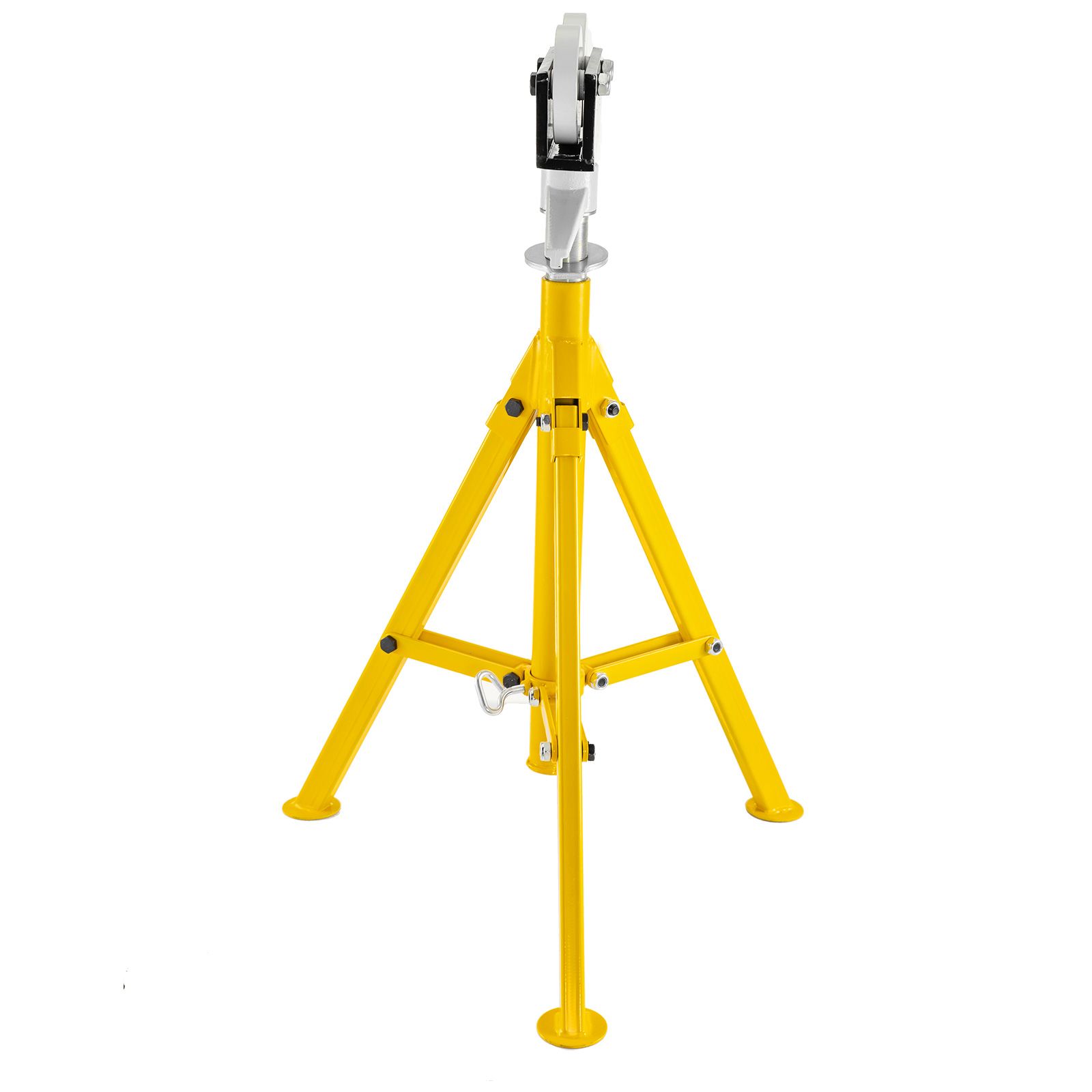 Support de tuyau à rouleaux réglable en hauteur de 81 à 140 cm, capacité 1134 kg, pliable et portable, pour tubes de 3 à 305 mm