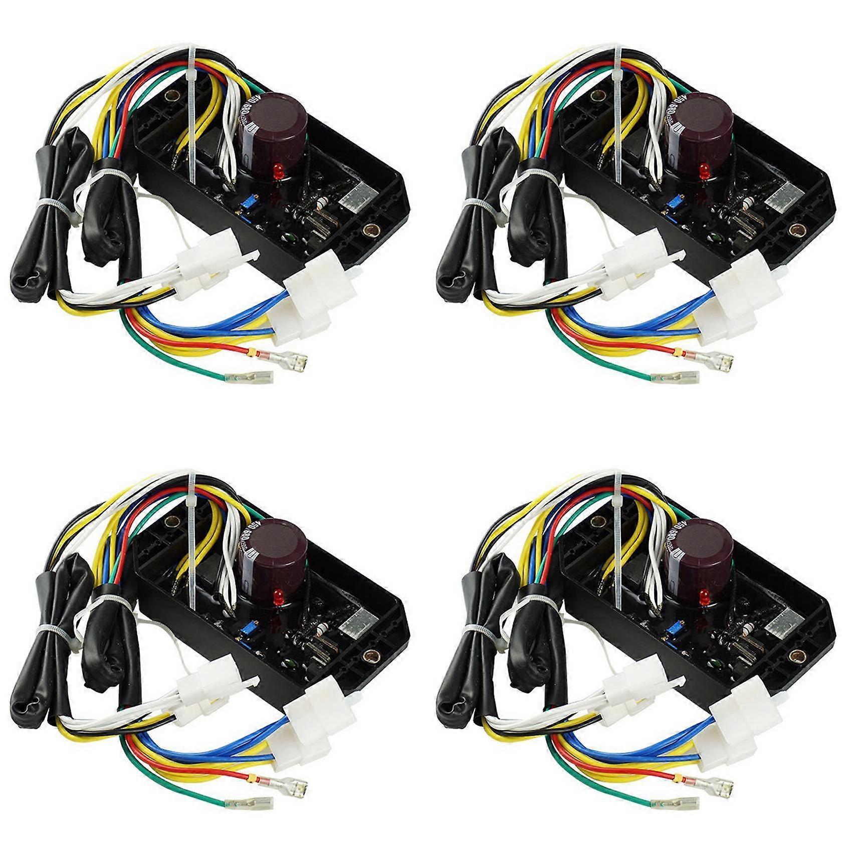 Régulateur de tension AVR triphasé pour générateur Kipor 5 kW, boîtier plastique noir, lot de 4