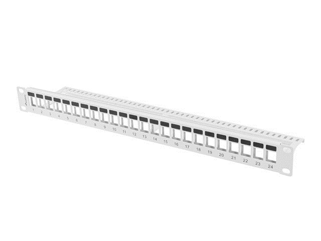 Grau Lanberg Ppks-1024-S 24-Port 1He 19" Patchpanel Für Keystone-Module, - Bild 5