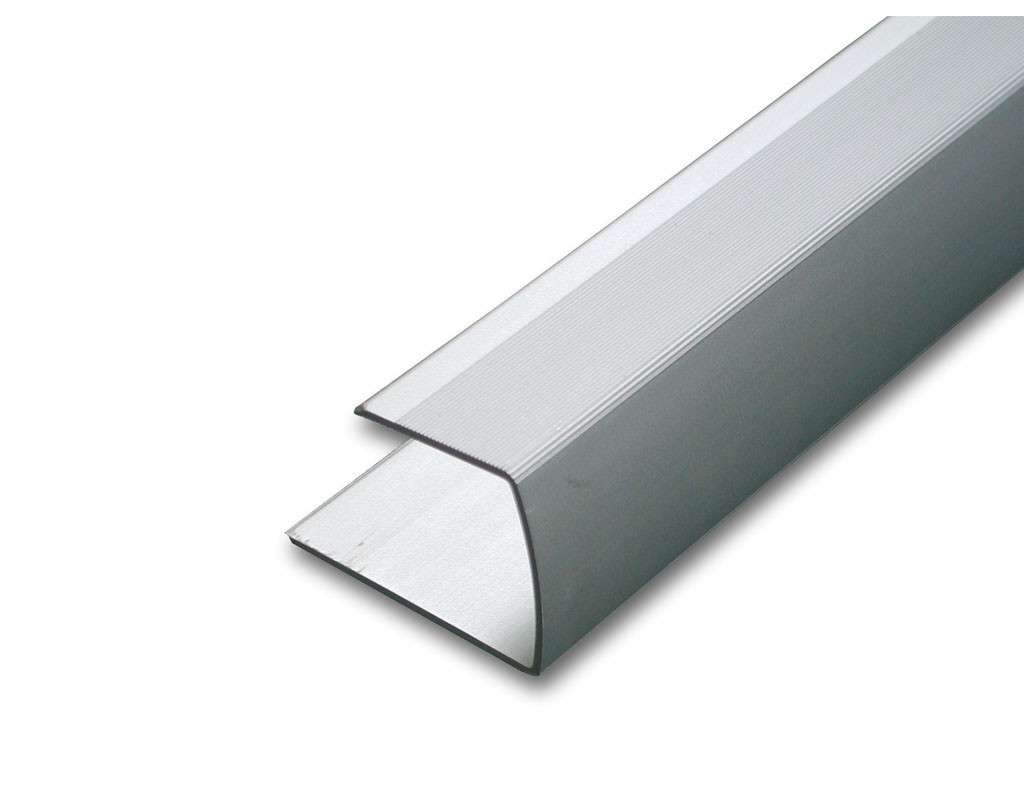 Einfassprofil Aluminium 250 X 4,2 X 2,6 Cm Silber Einlassprofil - Kovalex