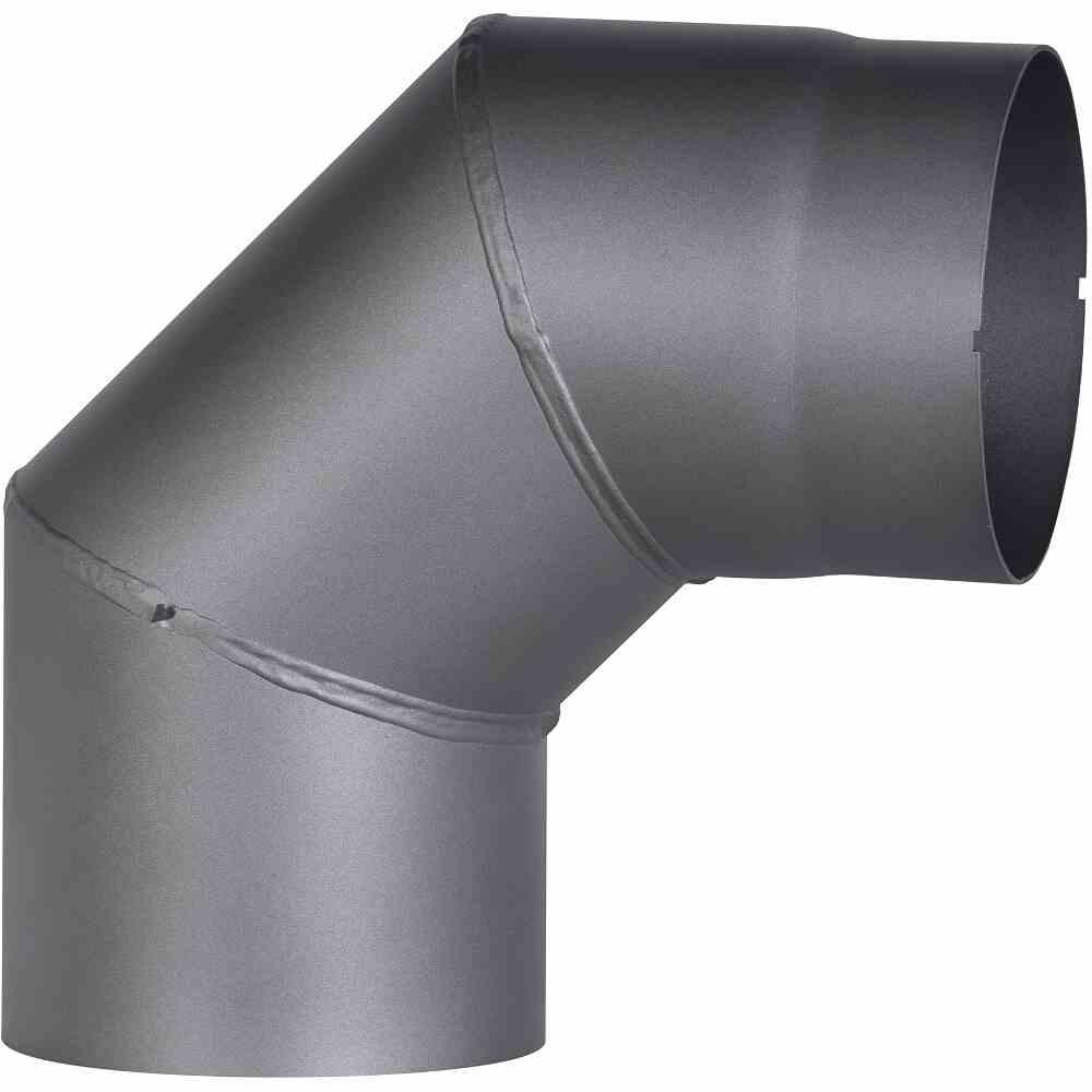 Firefix Schwarz Zubehör Kerzen + Kamin, Rd150/Bo Ofenrohrbogen Aus 2 Mm Starken Stahl (Rauchrohr) In 150 Mm Durchmesser, Für Kaminöf - Bild 3