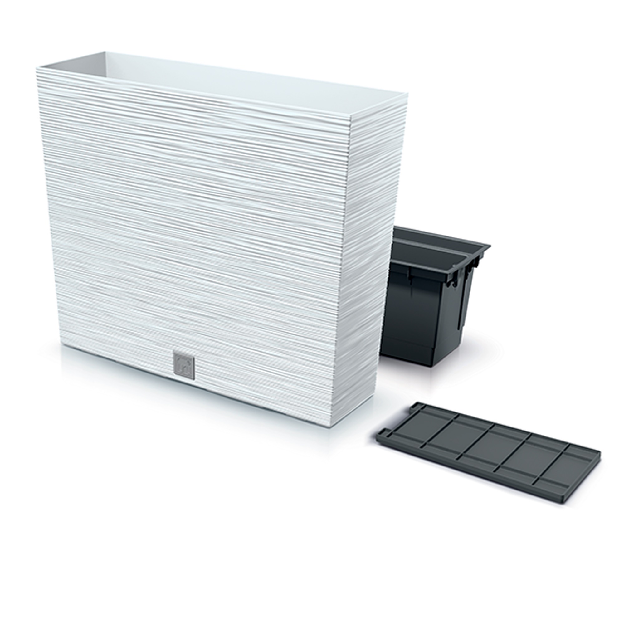 Weiß Prosperplast Blumentopf Furu Case Tower 58 Cm - Bild 2