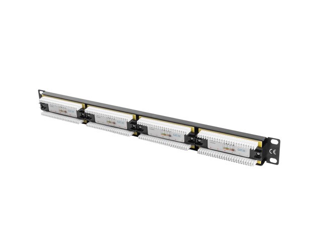 Patchpanel 24 PORT 1U Kat.5e schwarz PPU5-1024-B - Bild 5