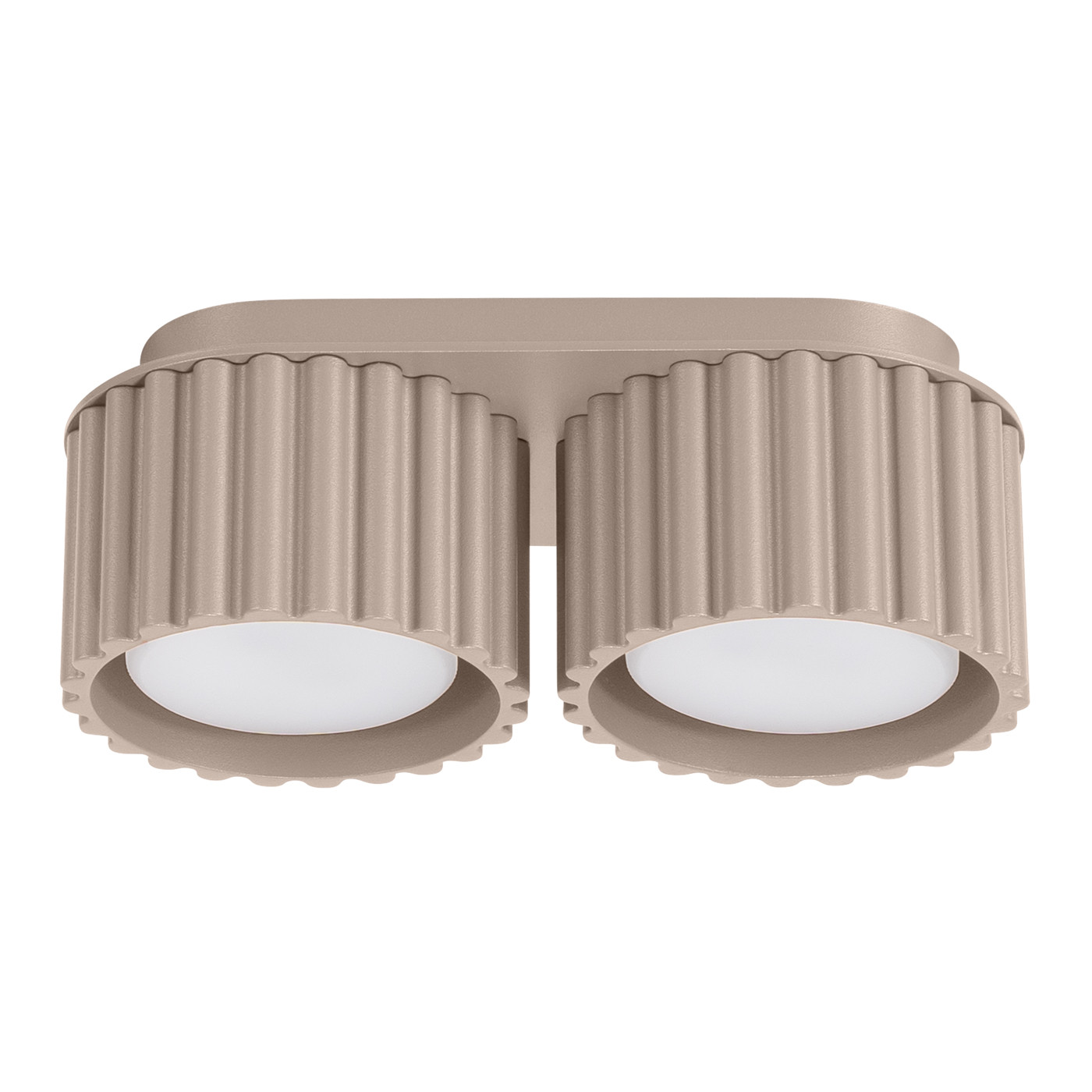 Plafonnier Aura 2 Gx53 Taupe Alu Sollux Sl.1818