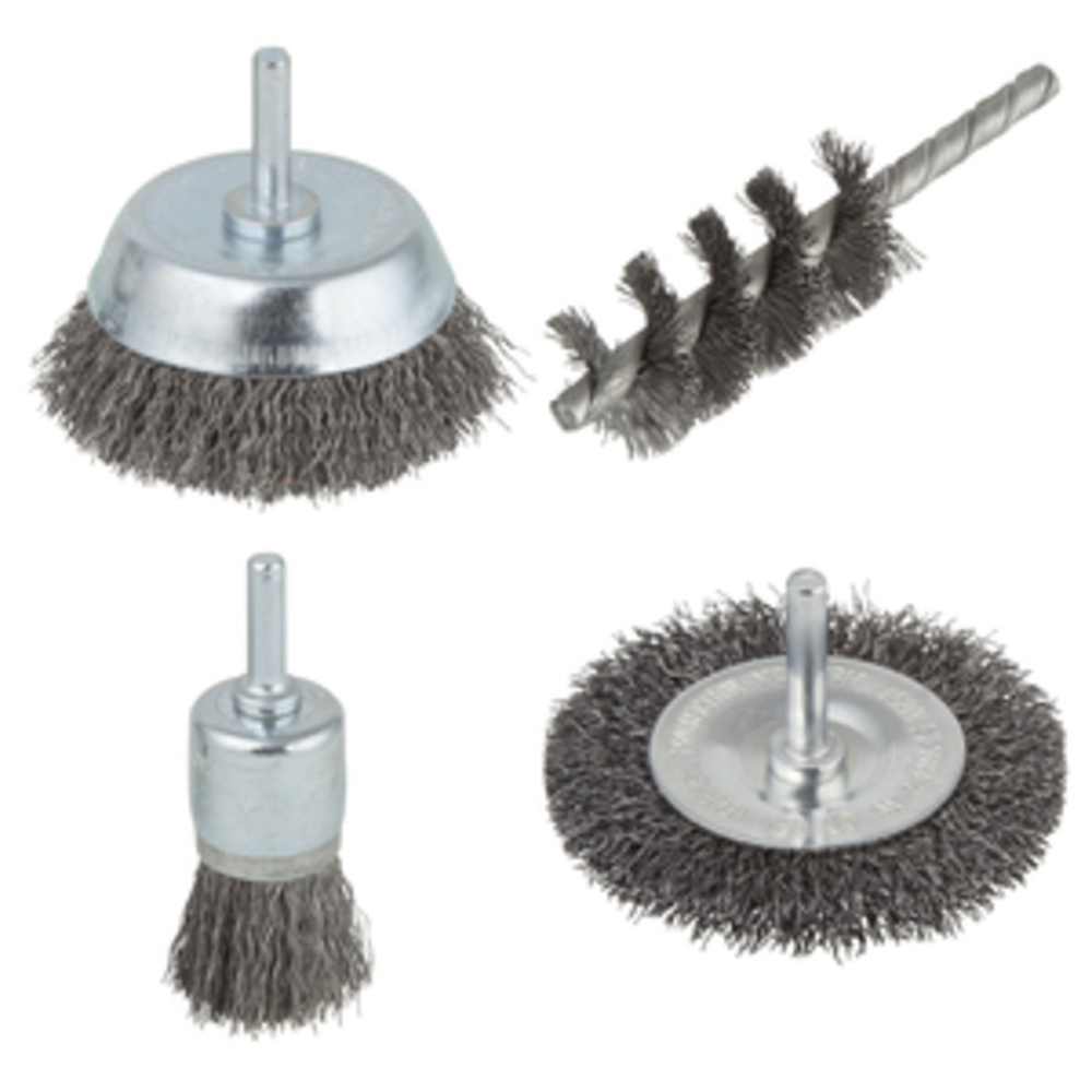Wolfcraft Drahtbürsten-Set 6 mm 4-teilig - Image 5