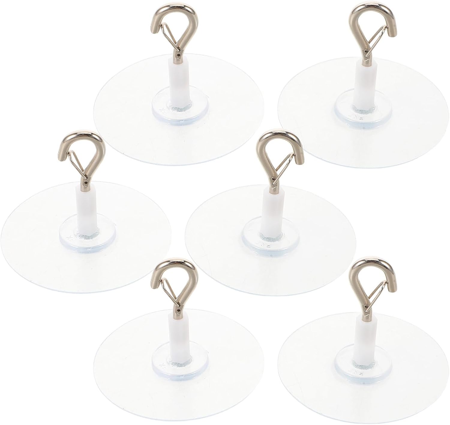 Crochets adhésifs de plafond sans perçage, transparents, pour moustiquaires et baldaquins, lot de 6