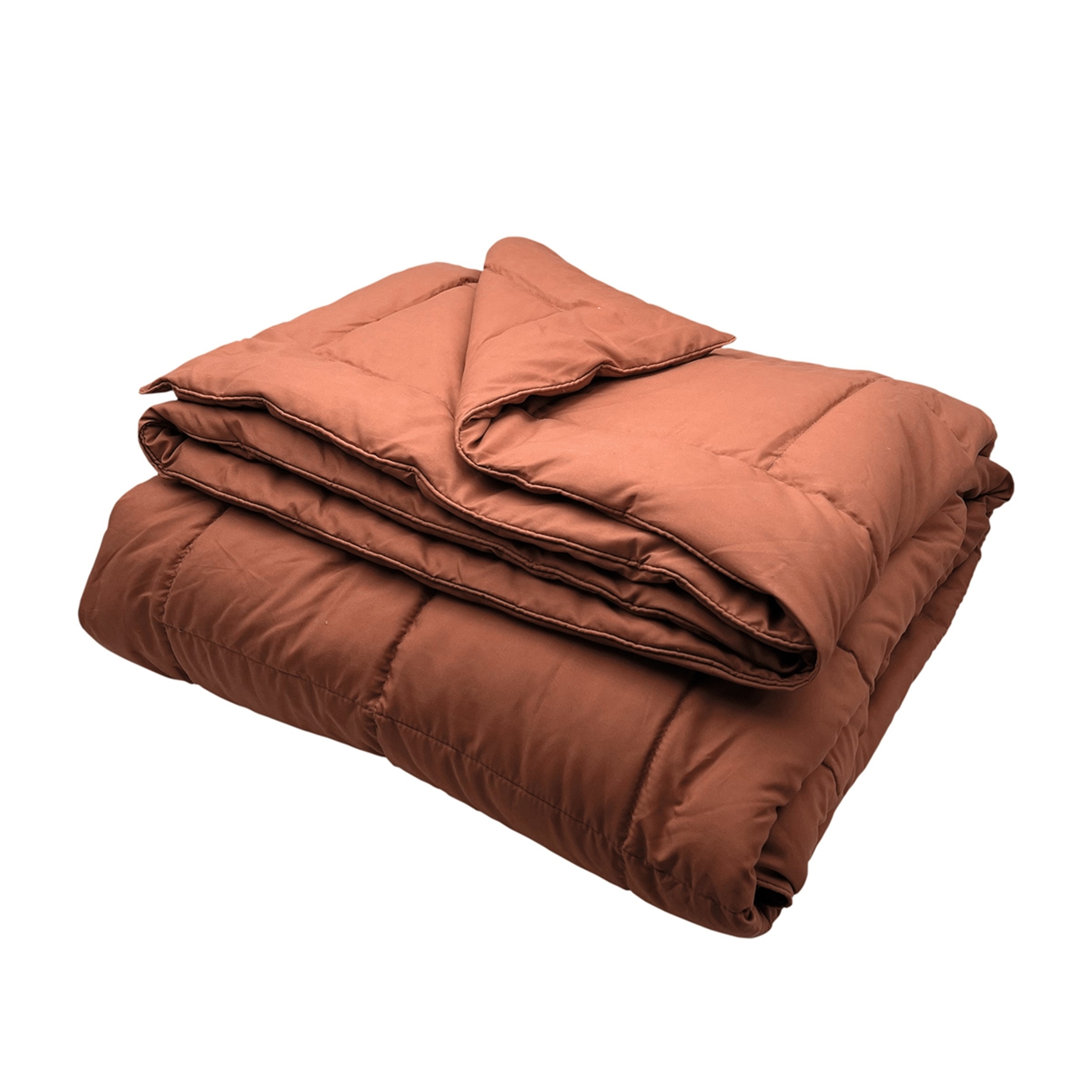 Edredon Ou Couvre-lit Matelassé Peau De Pêche Oekotex Cuivre 220x240