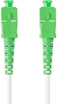 Lanberg Weiß Sm Sc/Apc-Sc/Apc Simplex-Glasfaser-Patchkabel 3,0 Mm G657b3 5 M