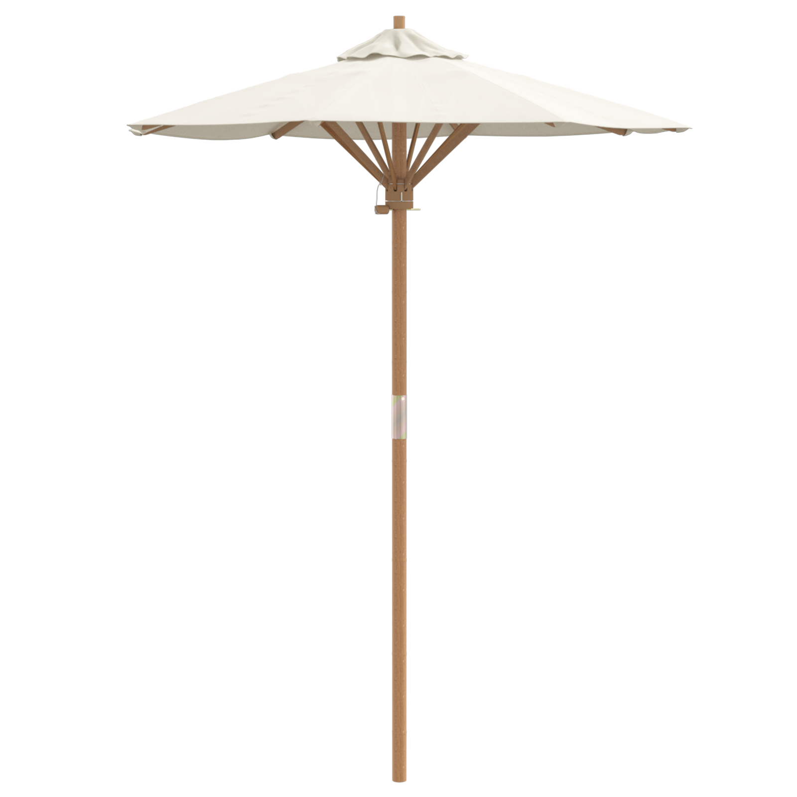 Vidaxl – Parasol Droit Rond 150 Cm – Cadre En Bambou Léger Et Durable
