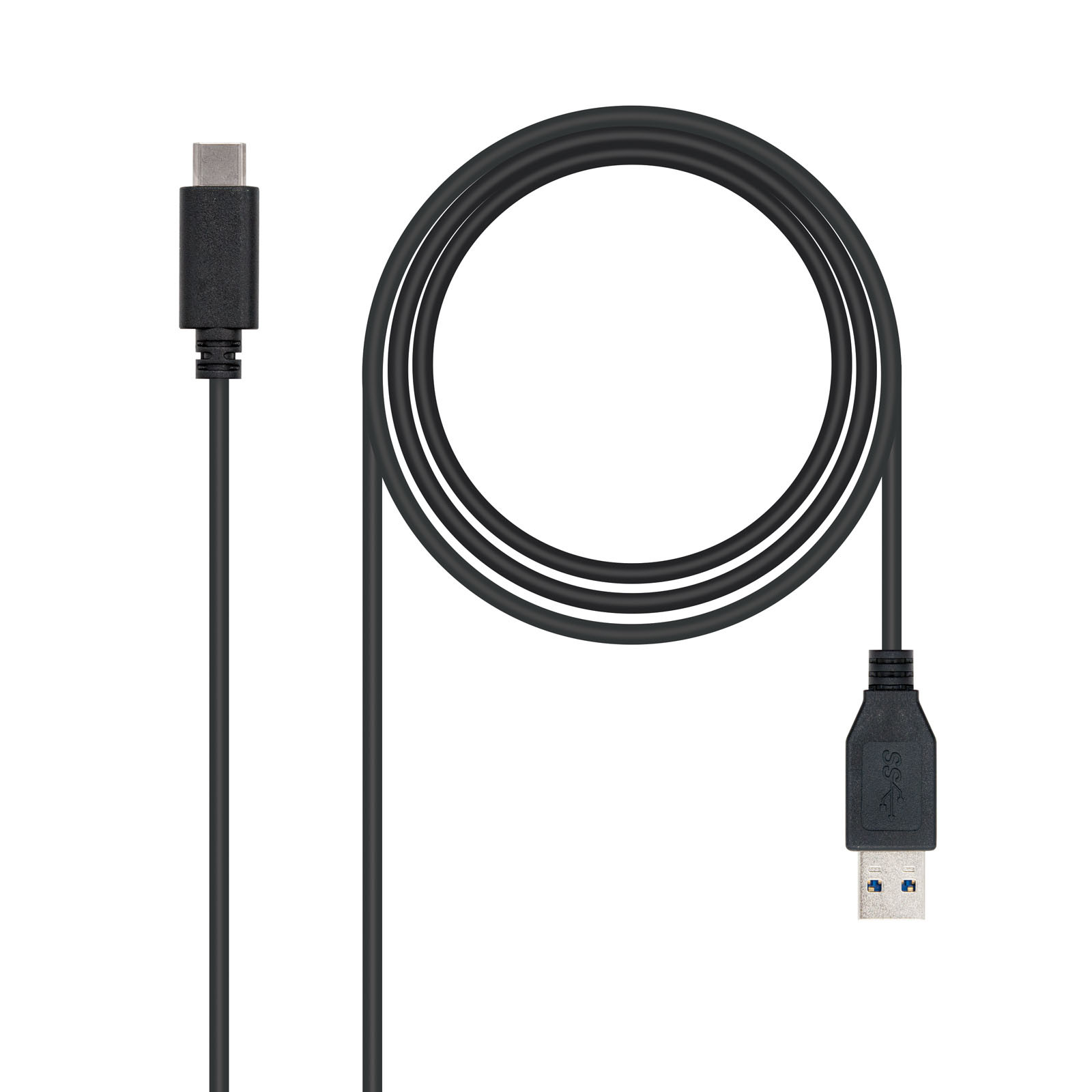 Nanocable Schwarz -Kabel Usb 3.1 Typ C Auf Usb Typ A Stecker/Stecker 1 M - Bild 3
