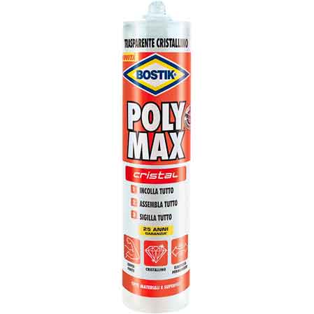 Idroweb Dichtstoff 'Poly Max Original Express Cristall Bostik 115 G
