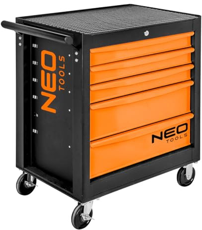 Neo Tools Neo Werkstatt-Schrank Grau 5 Abschließbare Schubladen 5907558426373