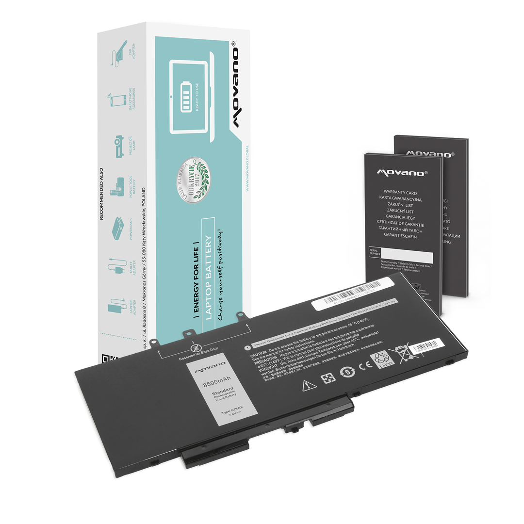 Batteria Gjknx Per Dell Latitude 5280 5480 5490 5590 8500mah OEM