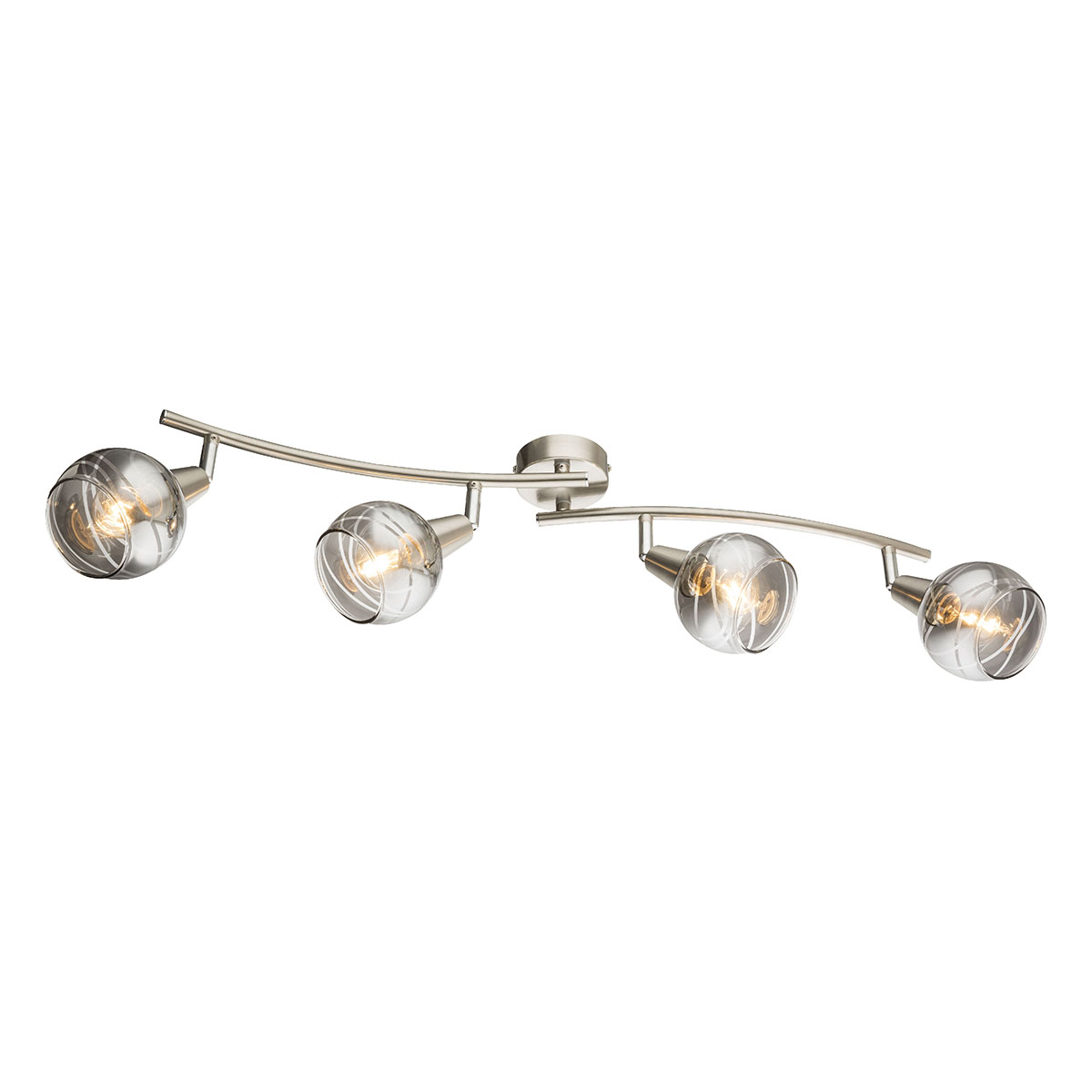 GLOBO LIGHTING Strahler »ROMAN«, nickelfarben_matt, 4W - grau - Image 3