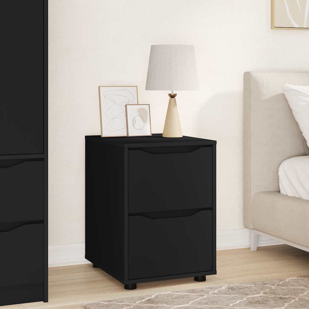 Vidaxl Armadio Nero 40 X 48 X 57 Cm Legno Multistrato