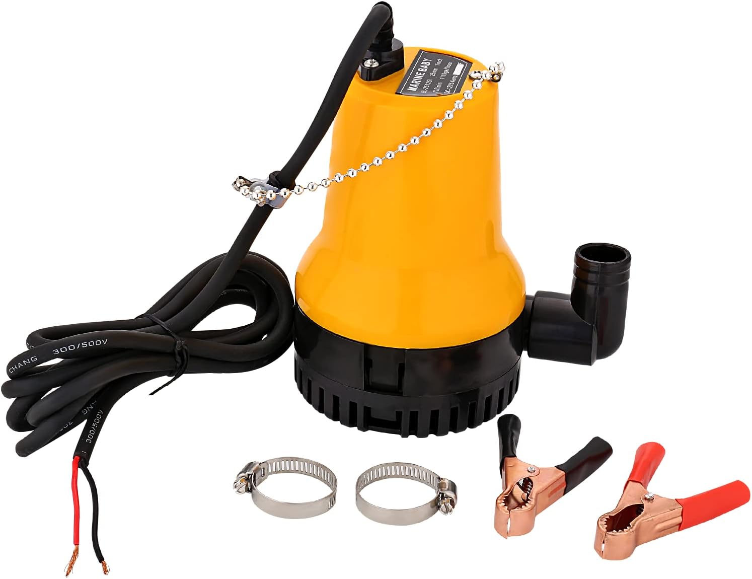 Pompa Sommergibile Per Acqua Dc 12v 50w 4200l/h Pompa Sommergibile Pompa Per Acqua Sporca Pompa Dc Pompa Portatile Lunghezza Linea 2,3 Metri Con Morsetto, Per Laghetti Per Pesci Puliti E Sporchi LLING