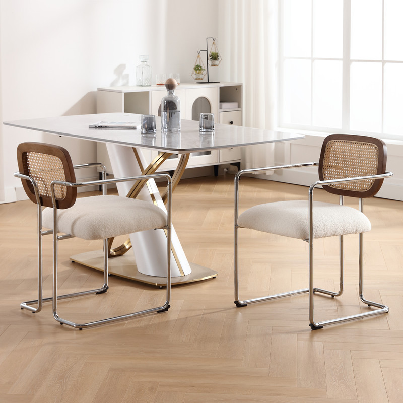 Wahson Lot De 2 Chaises En Fausse Fourrure