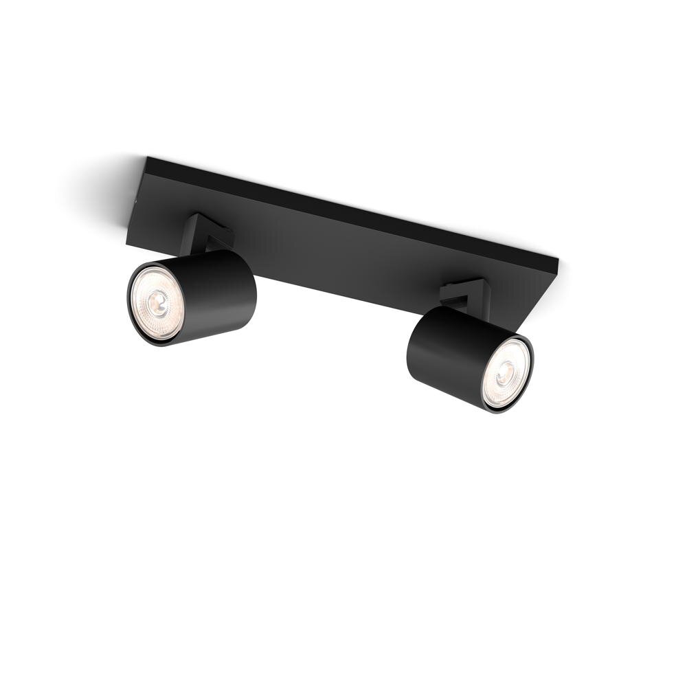 Philips Runner Decken-/Wandspot 2x, Strahler Oberflächenbeleuchtung, GU10, 2 Glühbirne(n), LED, 220-240 V, Schwarz - Image 6
