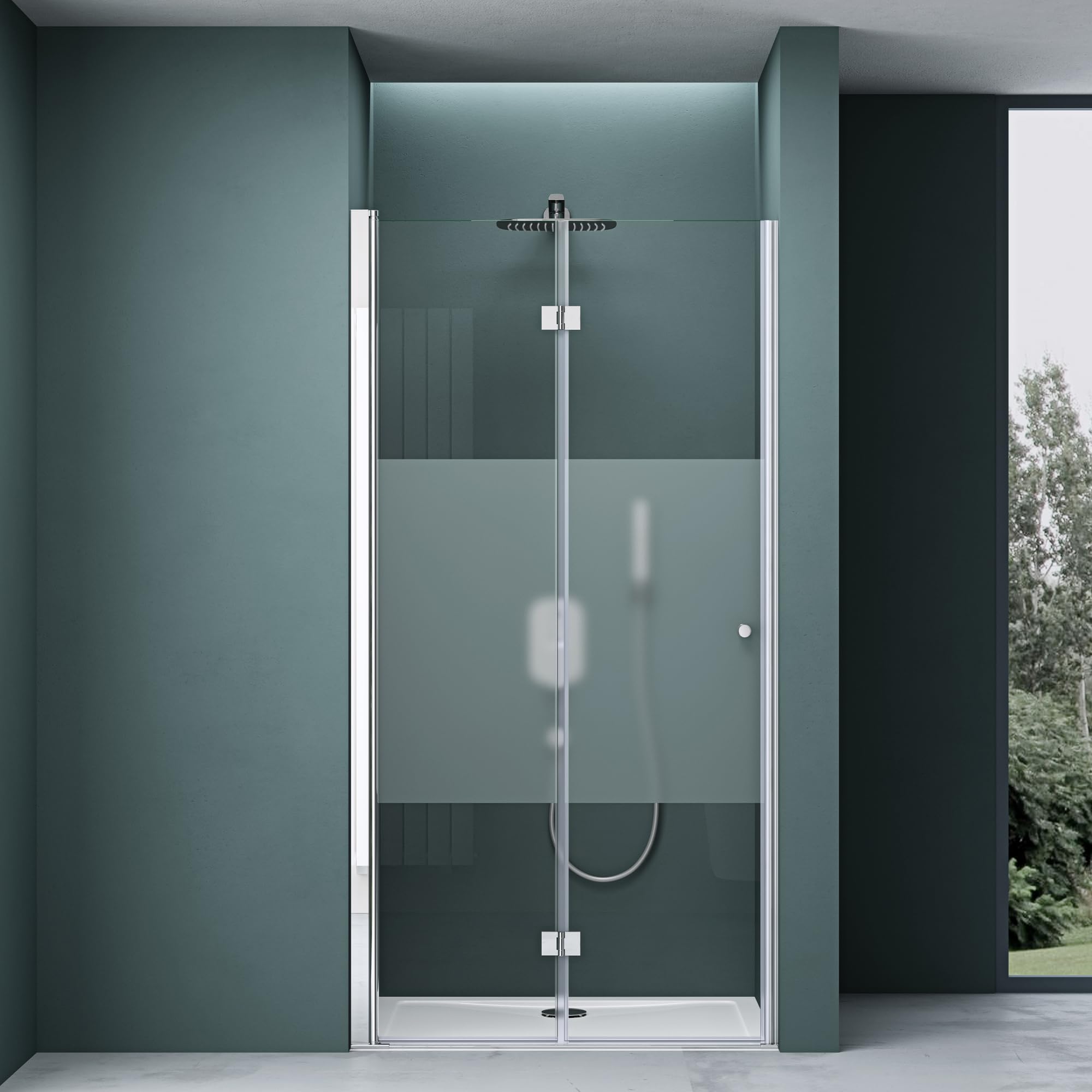 Mai & Mai Box Doccia 75x190cm, Box Doccia A Nicchia Cabina Bagno In Cristallo...