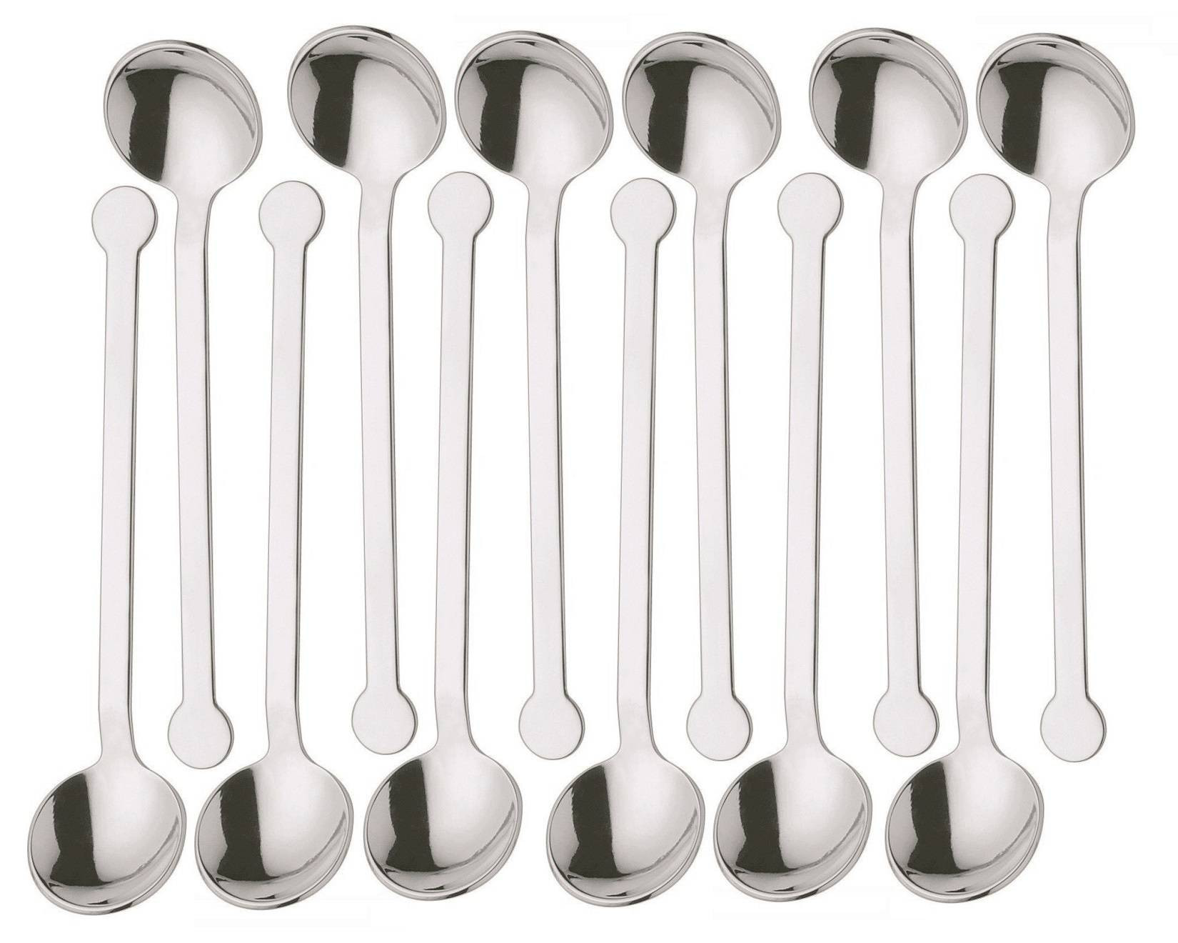 Abert Riflesso Set 12 Cucchiaino Moca Acciaio Inox 18/10 10.5 Cm