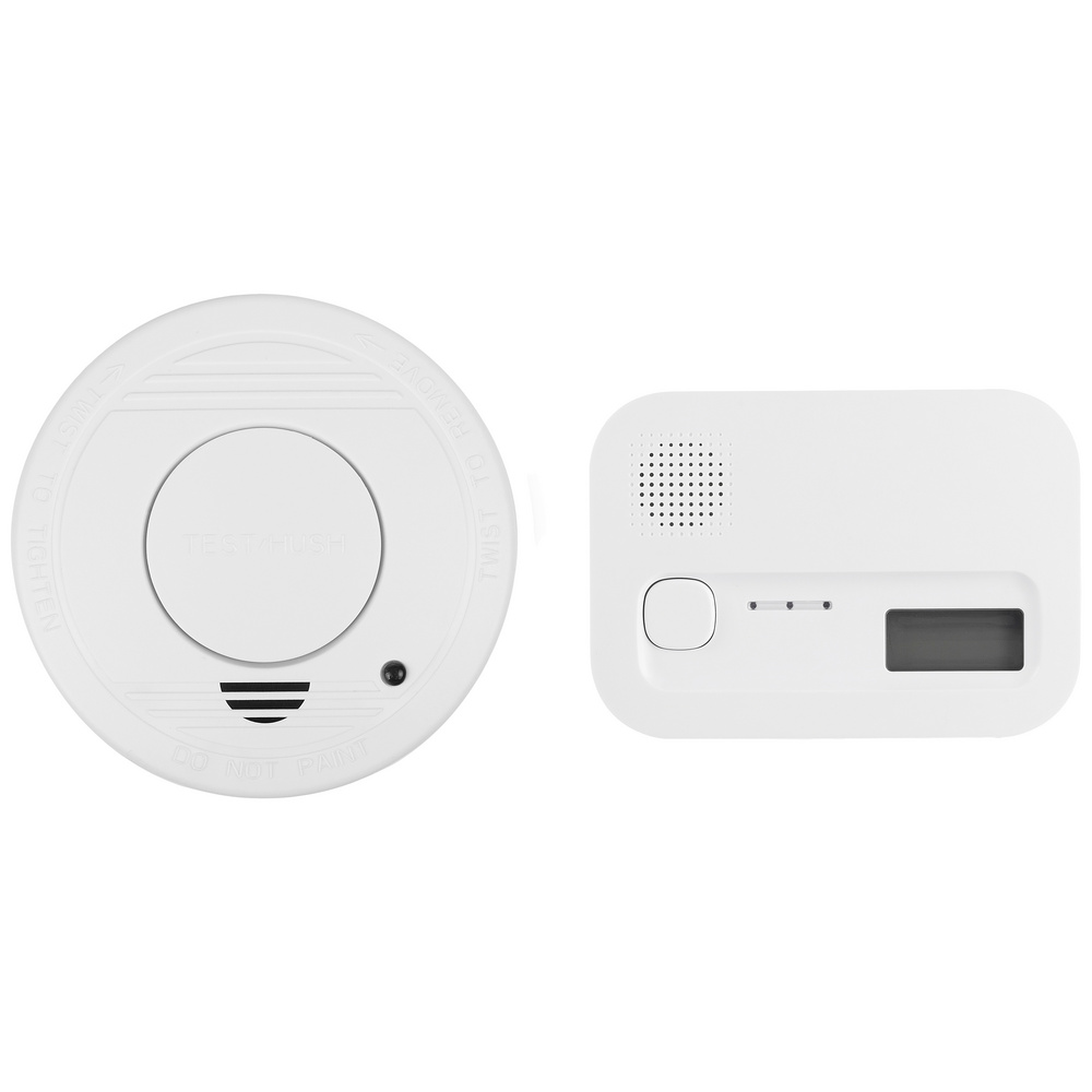Smartwares Weiß Fse-19204 Rauchwarn- Und Kohlenmonoxidmelder Batteriebetrieben Detektiert Rauch, Kohlen