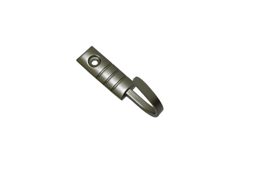 Gardinia Raffhaken Geo Silber-Matt, 2, 5 Cm, 2 Stück Gardinenstangen & Zubehör 4003018033837