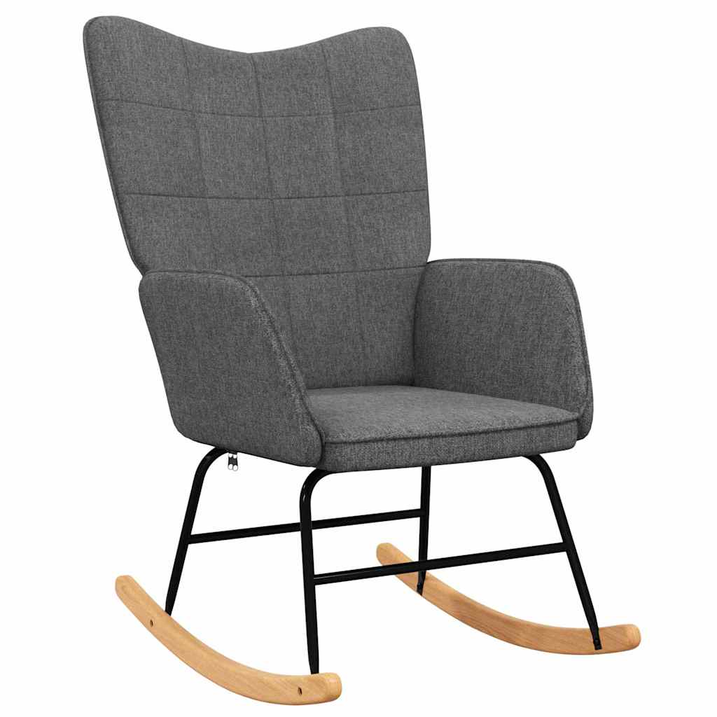 Vidaxl Dunkelgrau Schaukelstuhl Stoff