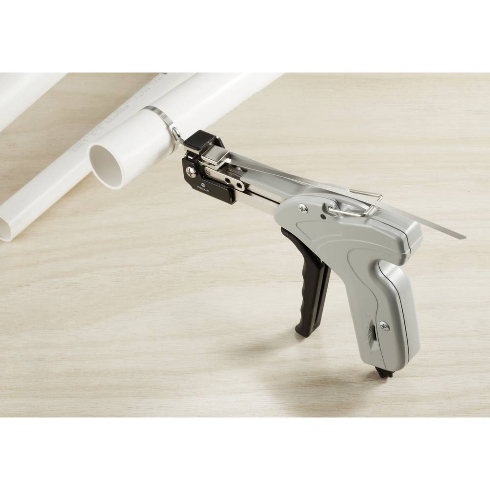 Toolcraft TO-7843758 Cable Tie Tool Flush Cut Durable Grey